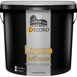 Lusso brillante (Луссо бриланте) перламутровый гель-лак с добавлением мерцающих частиц. Золото